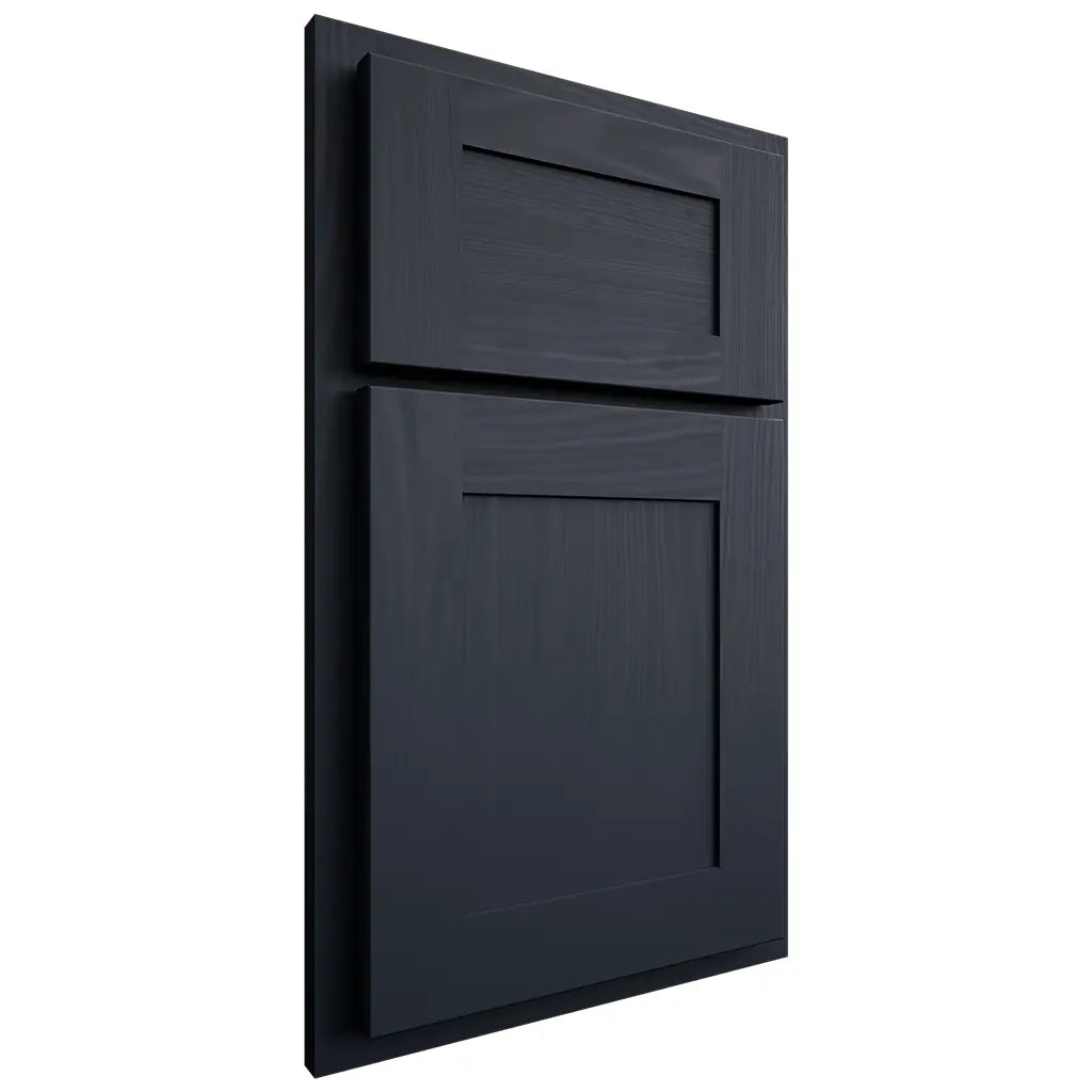 Shiloh Cabinetry Partial Overlay New Haven Poplar Plain Cut Hudson Door