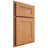 Shiloh Cabinetry Partial Overlay New Haven Red Oak Plain Cut Medium Door