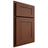 Shiloh Cabinetry Partial Overlay New Haven Walnut Plain Cut Rye Door
