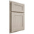 Shiloh Cabinetry Partial Overlay New Haven Walnut Plain Cut Seagull Door