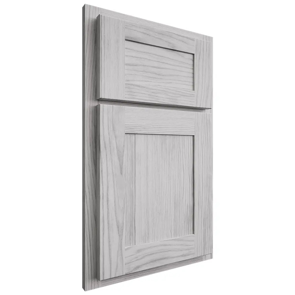 Shiloh Cabinetry Partial Overlay New Haven Walnut Plain Cut Stratus Door