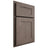 Shiloh Cabinetry Partial Overlay New Haven White Oak Plain Cut Clay Door