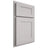 Shiloh Cabinetry Partial Overlay New Haven White Oak Plain Cut Cotton Door