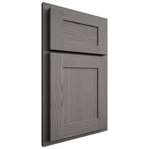 Shiloh Cabinetry Partial Overlay New Haven White Oak Plain Cut Flagstone Door