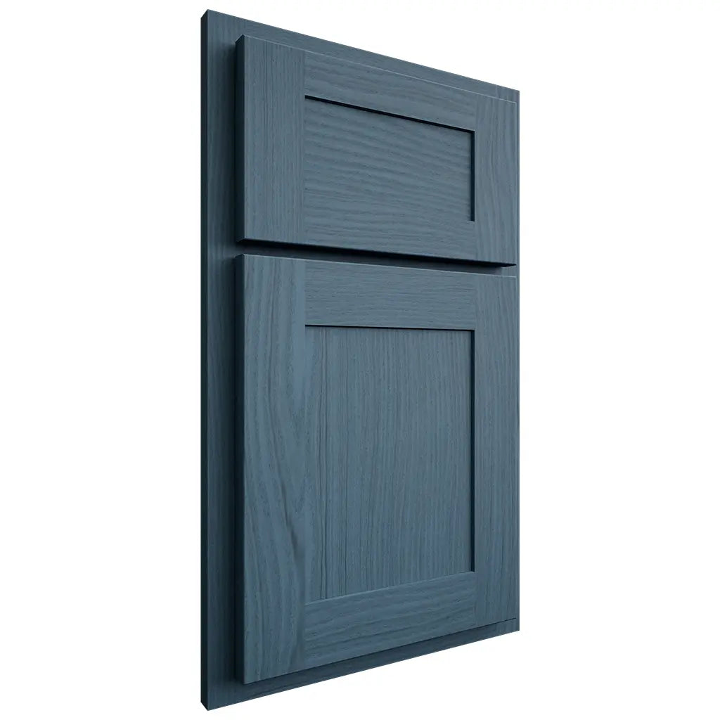 Shiloh Cabinetry Partial Overlay New Haven White Oak Plain Cut Hudson Door