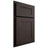 Shiloh Cabinetry Partial Overlay New Haven White Oak Plain Cut Morel Door