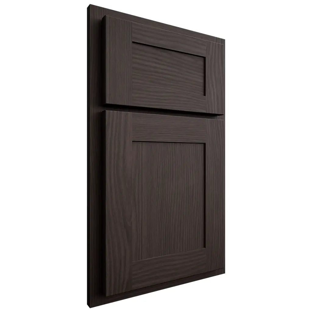 Shiloh Cabinetry Partial Overlay New Haven White Oak Plain Cut Morel Door