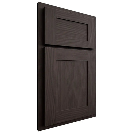 Shiloh Cabinetry Partial Overlay New Haven White Oak Plain Cut Morel Door