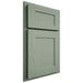 Shiloh Cabinetry Partial Overlay New Haven White Oak Plain Cut Moss Door