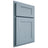 Shiloh Cabinetry Partial Overlay New Haven White Oak Plain Cut Sky Door