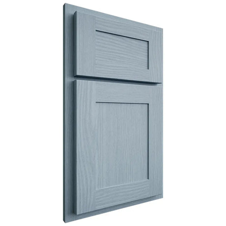 Shiloh Cabinetry Partial Overlay New Haven White Oak Plain Cut Sky Door