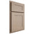Shiloh Cabinetry Partial Overlay New Haven White Oak Plain Cut Straw Door