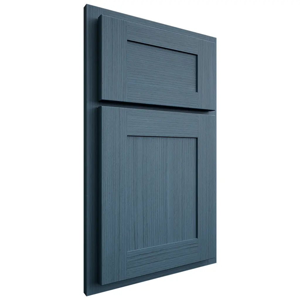 Shiloh Cabinetry Partial Overlay New Haven White Oak Rift Cut Hudson Door