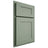 Shiloh Cabinetry Partial Overlay New Haven White Oak Rift Cut Moss Door