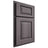 Shiloh Cabinetry Partial Overlay Oxford Hickory Plain Cut Cadet Door