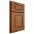 Shiloh Cabinetry Partial Overlay Oxford Hickory Plain Cut Chestnut Door