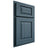 Shiloh Cabinetry Partial Overlay Oxford Hickory Plain Cut Hudson Door