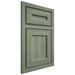 Shiloh Cabinetry Partial Overlay Oxford Hickory Plain Cut Moss Door