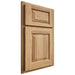Shiloh Cabinetry Partial Overlay Oxford Hickory Plain Cut Natural Door
