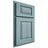 Shiloh Cabinetry Partial Overlay Oxford Hickory Plain Cut Sky Door