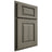 Shiloh Cabinetry Partial Overlay Oxford Hickory Plain Cut Thyme Door