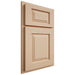 Shiloh Cabinetry Partial Overlay Oxford Maple Plain Cut Natural Door