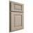 Shiloh Cabinetry Partial Overlay Oxford Maple Plain Cut Pebble Door