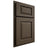 Shiloh Cabinetry Partial Overlay Oxford Maple Plain Cut Perfect Brown Door