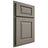 Shiloh Cabinetry Partial Overlay Oxford Maple Plain Cut Thyme Door