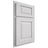 Shiloh Cabinetry Partial Overlay Oxford Paintable Arctic Door