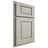 Shiloh Cabinetry Partial Overlay Oxford Paintable Clary Sage Door
