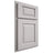 Shiloh Cabinetry Partial Overlay Oxford Paintable Light French Gray Door