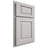 Shiloh Cabinetry Partial Overlay Oxford Paintable Mindful Gray Door