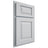 Shiloh Cabinetry Partial Overlay Oxford Paintable Niebla Azul Door