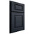 Shiloh Cabinetry Partial Overlay Oxford Poplar Plain Cut Hudson Door