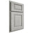 Shiloh Cabinetry Partial Overlay Oxford Poplar Plain Cut Stratus Door