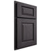 Shiloh Cabinetry Partial Overlay Oxford Red Oak Plain Cut Harbor Door