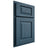Shiloh Cabinetry Partial Overlay Oxford Red Oak Plain Cut Hudson Door
