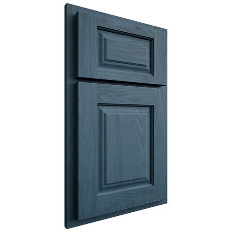 Shiloh Cabinetry Partial Overlay Oxford Red Oak Plain Cut Hudson Door