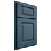 Shiloh Cabinetry Partial Overlay Oxford Red Oak Plain Cut Hudson Door