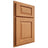Shiloh Cabinetry Partial Overlay Oxford Red Oak Plain Cut Medium Door
