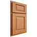 Shiloh Cabinetry Partial Overlay Oxford Red Oak Plain Cut Medium Door