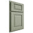 Shiloh Cabinetry Partial Overlay Oxford Red Oak Plain Cut Moss Door