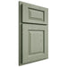 Shiloh Cabinetry Partial Overlay Oxford Red Oak Plain Cut Moss Door