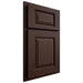 Shiloh Cabinetry Partial Overlay Oxford Walnut Plain Cut Bison Door