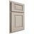 Shiloh Cabinetry Partial Overlay Oxford Walnut Plain Cut Seagull Door