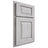 Shiloh Cabinetry Partial Overlay Oxford Walnut Plain Cut Stratus Door