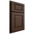 Shiloh Cabinetry Partial Overlay Oxford White Oak Plain Cut Braun Door