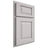 Shiloh Cabinetry Partial Overlay Oxford White Oak Plain Cut Cotton Door