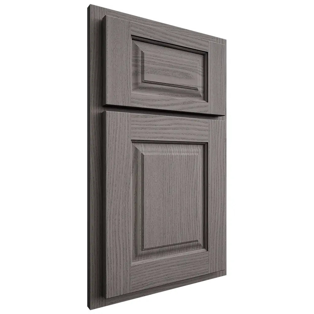 Shiloh Cabinetry Partial Overlay Oxford White Oak Plain Cut Flagstone Door